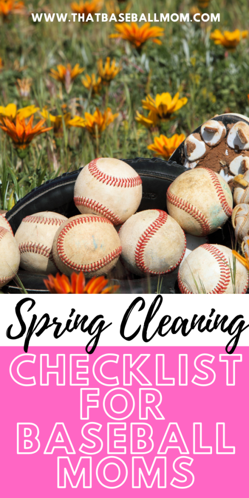 Spring Cleaning Checklist for Baseball Moms