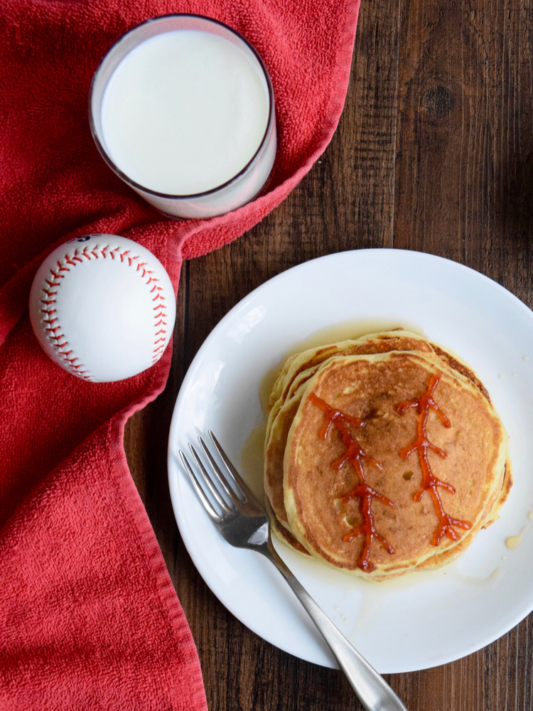 pancakes that look like baseballs