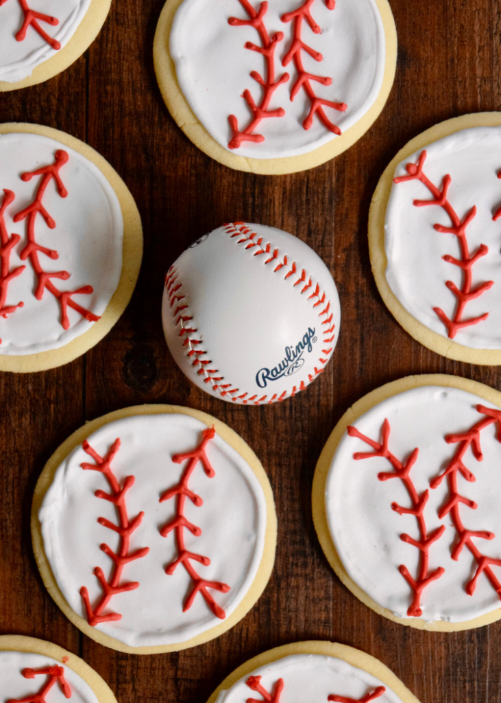 easy baseball cookies