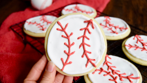 1 Dozen Yankees Inspired Cookies Baseball Sugar Cookies 